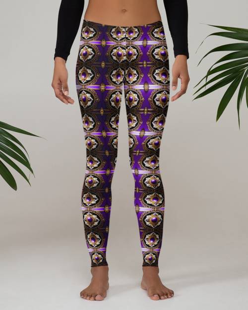 Onegodian Flower Jewel: Design 01 – Leggings