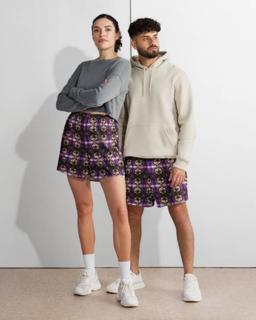 Onegodian Flower Jewel: Design 01 – Unisex Athletic Long Shorts