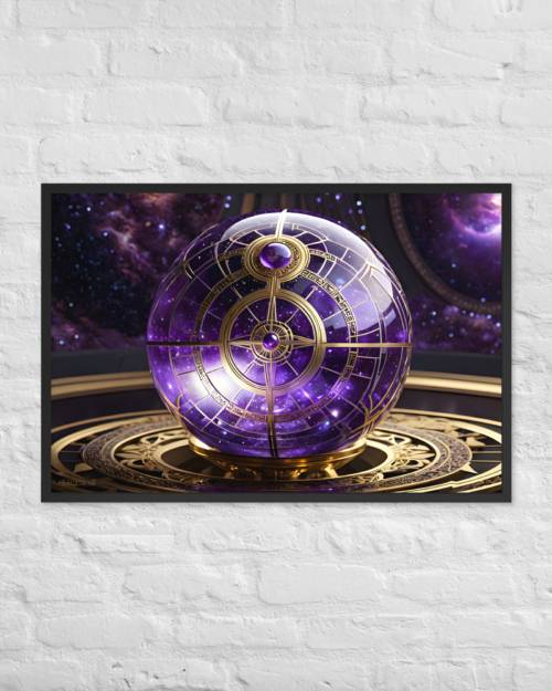 Kintara: The Divine Sphere Holding the Potential of Humanity 01 - Framed photo paper poster
