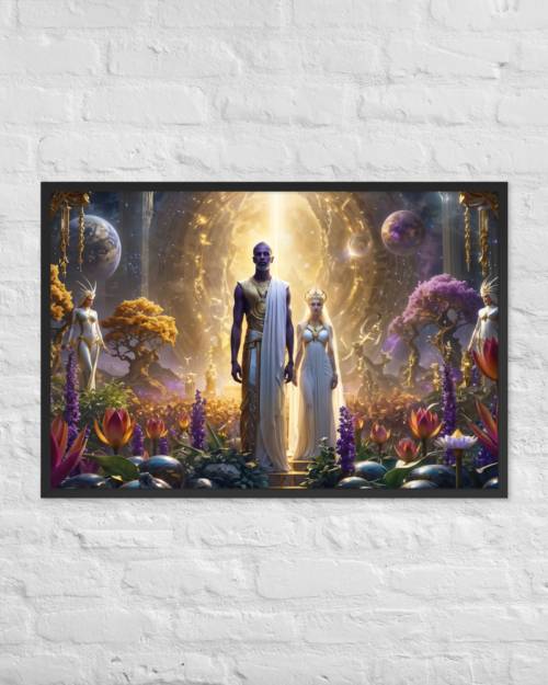 Aetherion: The Divine Energy of Creation 01 - Framed photo paper poster
