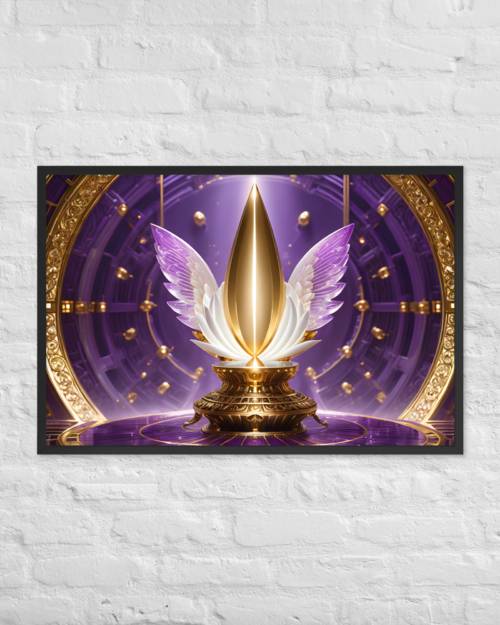 Framed photo paper poster