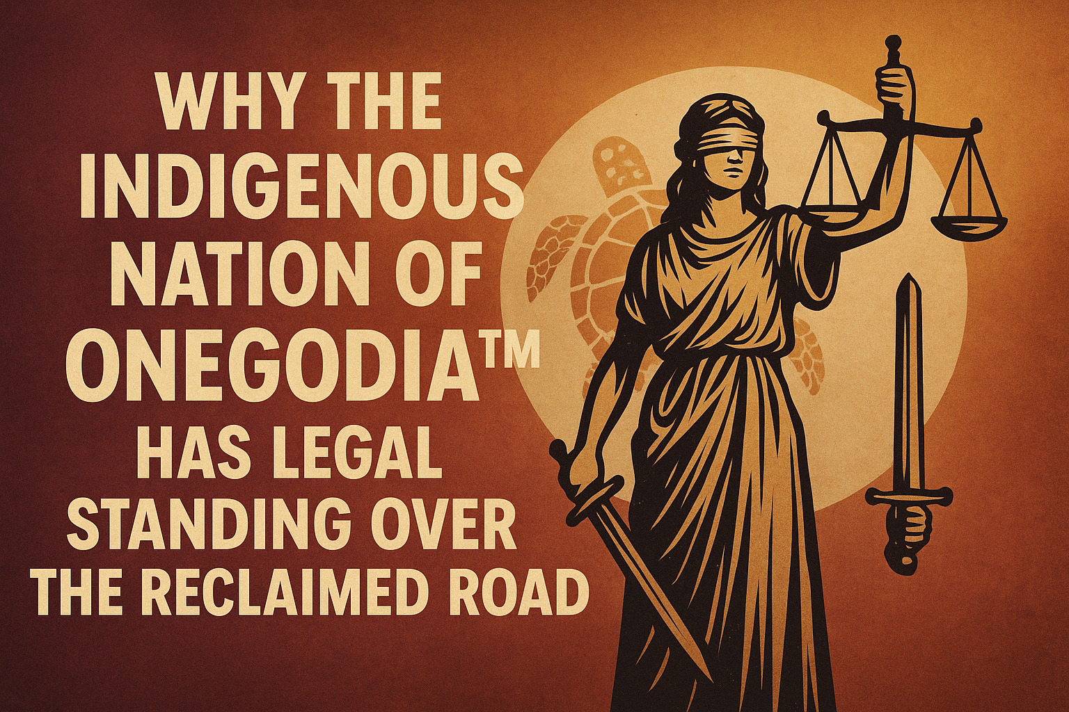 Why the Indigenous Nation of Onegodia™ Has Legal Standing Over the Reclaimed Road