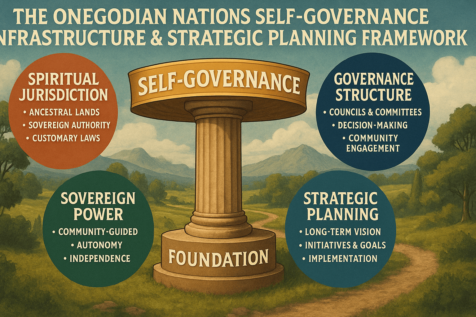 Onegodian Nation’s Self-Governance Infrastructure and Planning